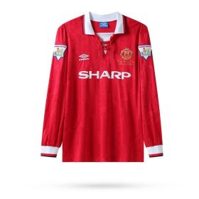 Retro Manchester United 1992/94 Home Champion Long Sleeve Jersey