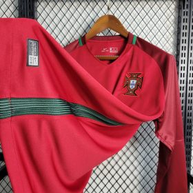 Retro Portugal 2016/17 Home Long Sleeve Jersey - Image 9