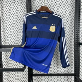 Retro Argentina 2014 Away Long Sleeve Jersey