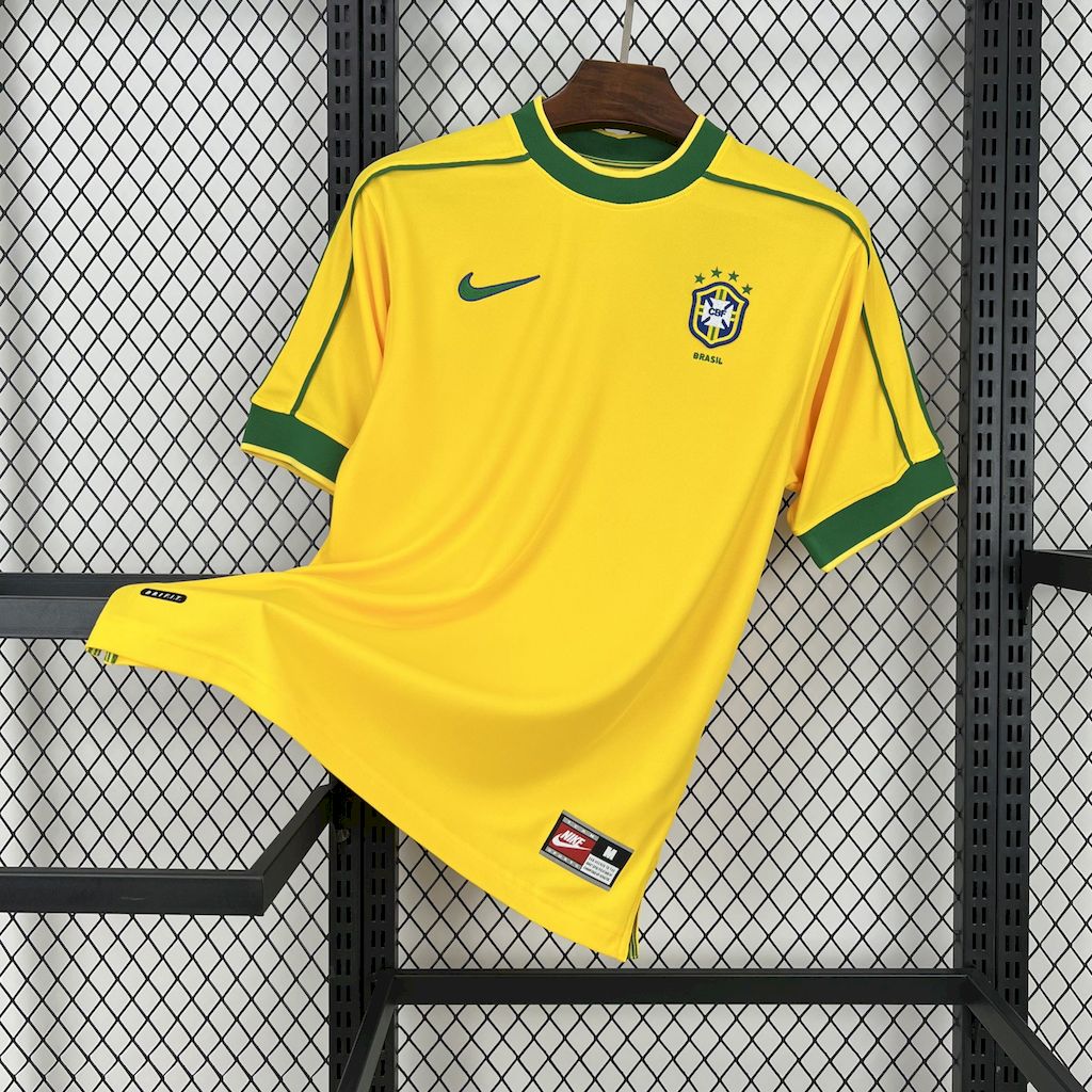 2024120513501036.jpg Retro Brazil 1998 Home Jersey - Image 1