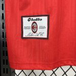 Retro AC Milan 1998/99 Away Red Jersey - Image 4