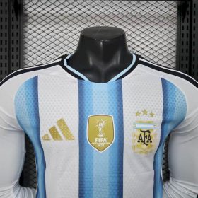 Argentina 2026 World Cup Home Mens Long Sleeve Jersey Player Version - Image 7