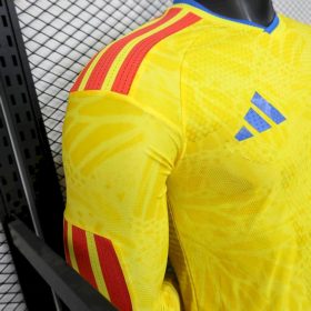 Mens Colombia 2026 World Cup Home Long Sleeve Jersey Player Version - Image 7