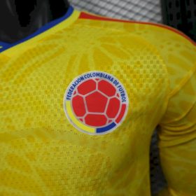 Mens Colombia 2026 World Cup Home Long Sleeve Jersey Player Version - Image 4