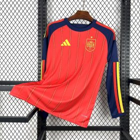 Mens Spain 2026 World Cup Home Long Sleeve Jersey españa - Image 2