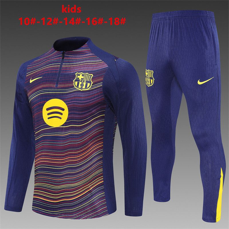 2025120121405214.jpg Kids Barcelona 2025/26 Half-Zip Sweater+Pant 14001 - Image 1