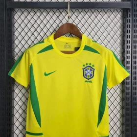 Retro Brazil 2002 Home Kids Kit - Image 2