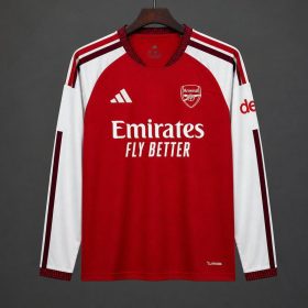 Mens Arsenal 2026/27 Home Long Sleeve Jersey