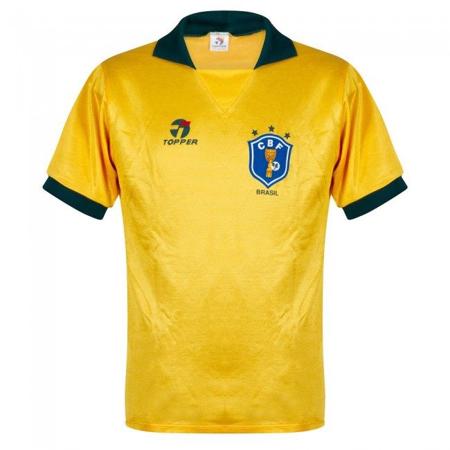 56d941b5e69d6004.jpg Retro Brazil 1988-91 Home Jersey - Image 1