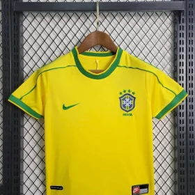Retro Brazil 1998 Home Kids Kit - Image 2