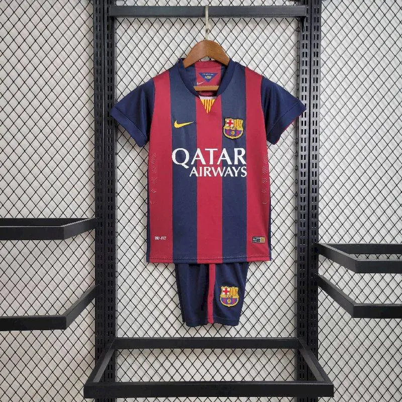 be14d2eff3665575d40ce6d93b8b7b3a.webp Retro Barcelona 2014/15 Home Kids Kit - Image 1