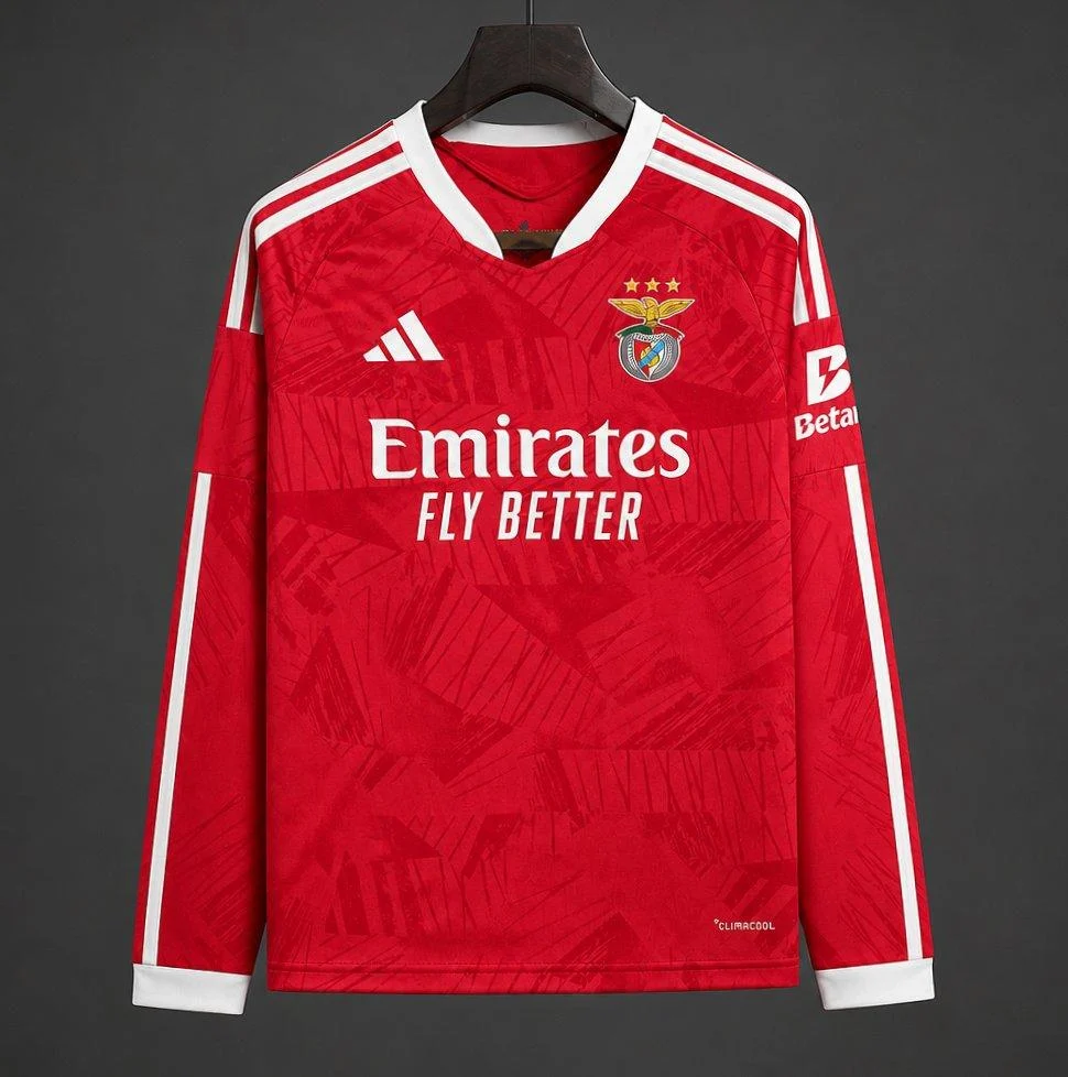 dfdc06427f19eac408254c19 Mens Benfica 26/27 Home Long Sleeve Jersey - Image 1